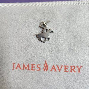RARE RETIRED James Avery Sterling Silver Polo Player Charm